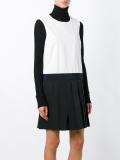 colour block shift dress