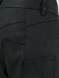 curved cropped trousers 