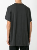 asymmetric buttoning T-shirt