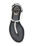 pearled trim sandals 