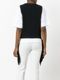 knitted double layer top