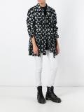 Monogram x Latin gathered coat