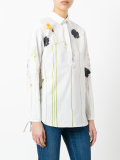 floral embroidered shirt