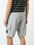 logo print shorts