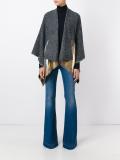 metallic poncho