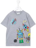 robot print T-shirt