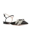 embellished satin sandals 