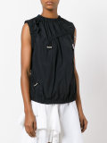 gathered drawstring tank