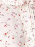 floral print ruffled blouse
