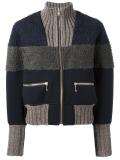 zipped knit jacket 