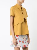 scalloped collar T-shirt