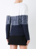 cable knit tonal jumper