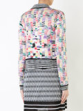 open front intarsia cardigan 