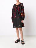 'Eagles' embroidered midi dress
