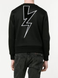 lightning bolt applique sweatshirt