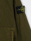 logo patch hooded jacket