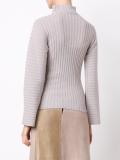 high neck ribbed jumper