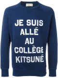 'je suis' print sweatshirt