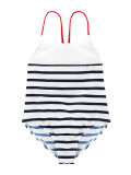 striped swimsuit