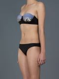 printed bandeau bikini set