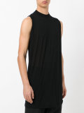 semi-sheer sleeveless T-shirt