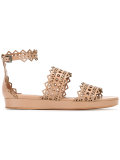 platform buckled sandals