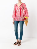 tie neck blouse