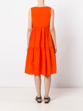 ruffled flared dress