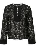 front placket lace blouse