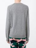 palm tree intarsia jumper 