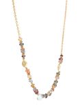 peach sapphire and brown diamond 'Story' necklace