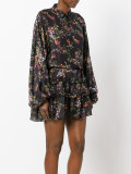 floral print ruffled dress