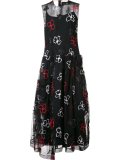 spooky embroidered flower dress