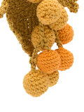knit grape earrings