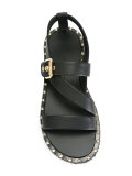 stud embellished sandals