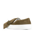 fringed slip-on sneakers