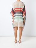v neck striped kaftan