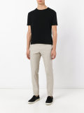 cross pattern trousers