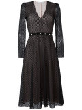 V-neck flared dress