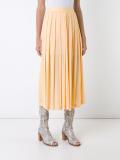 pleated panelled dkirt
