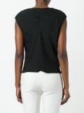 draped neck blouse