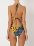 feather print swimsuit