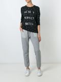 embroidered match sweatshirt