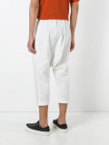 drop-crotch cropped trousers