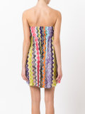strapless zigzag dress 