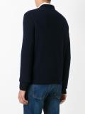 brand logo V neck jumper
