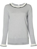 ruffle neck and cuff sweater