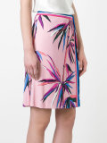 palm trees print skirt 