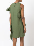 ruffle-front dress