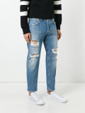 distressed jeans